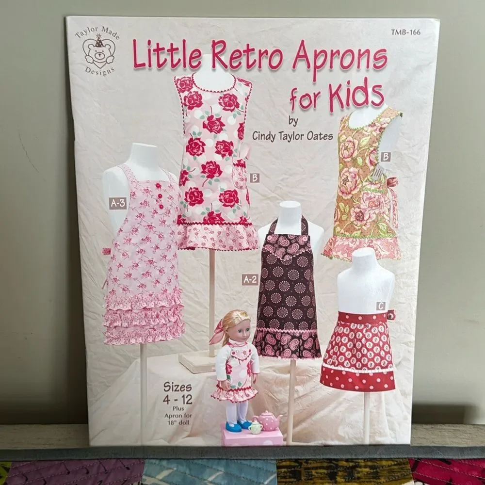 Little Retro Aprons for Kids Pattern Book by Cindy Taylor Oates